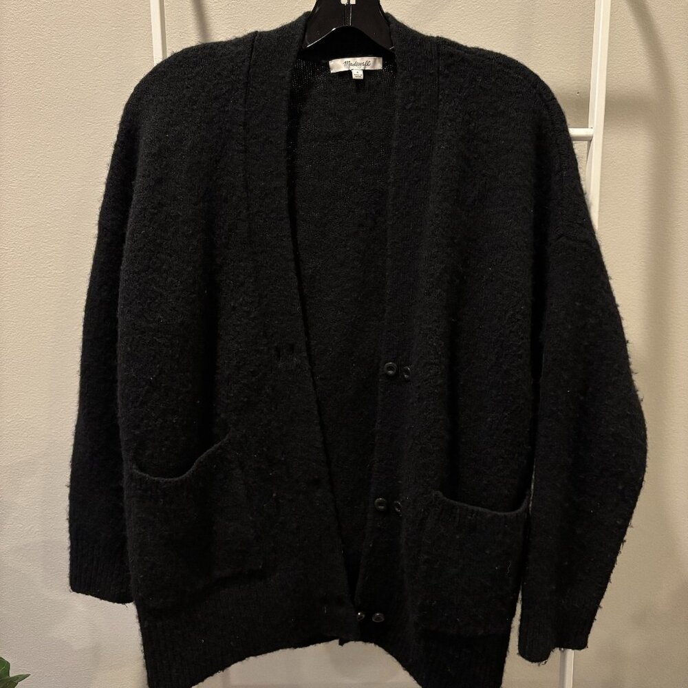 Madewell Black Wool Cardigan